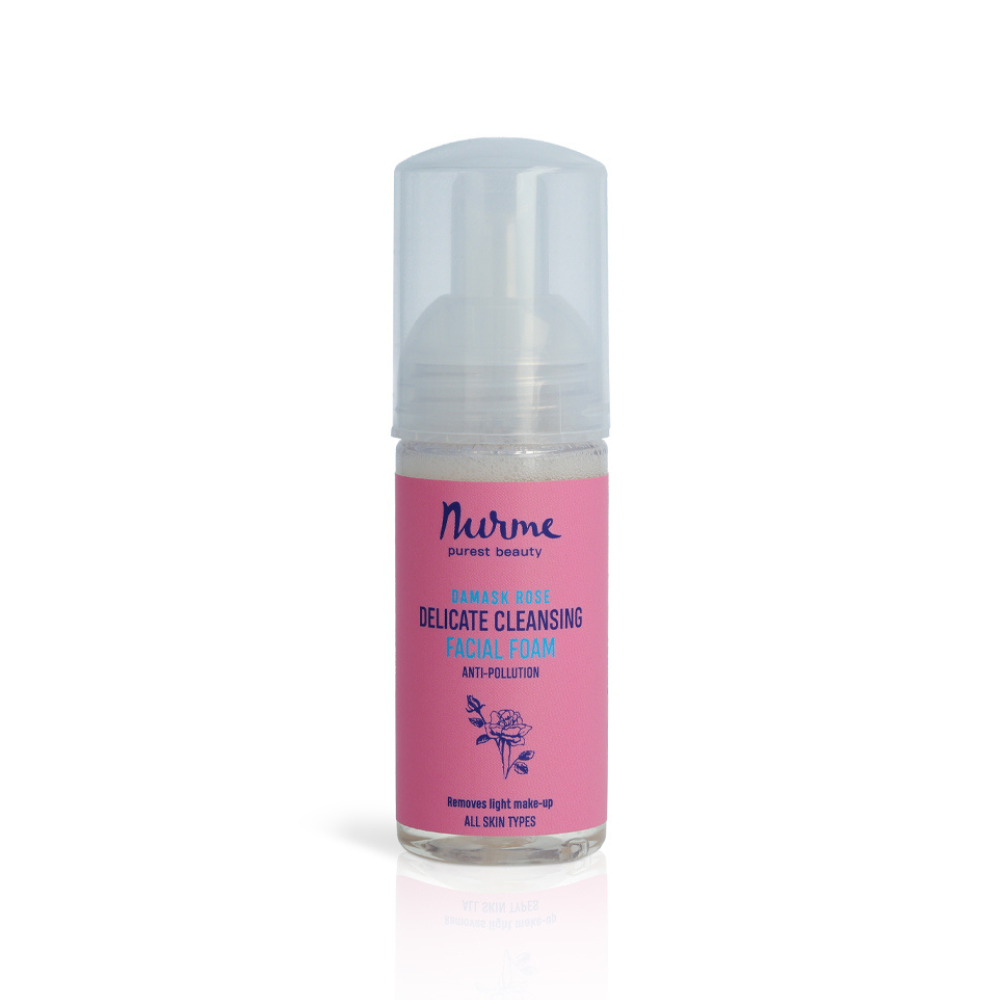 TRAVEL SIZE! Facial foam with rose hydrosol 60ml