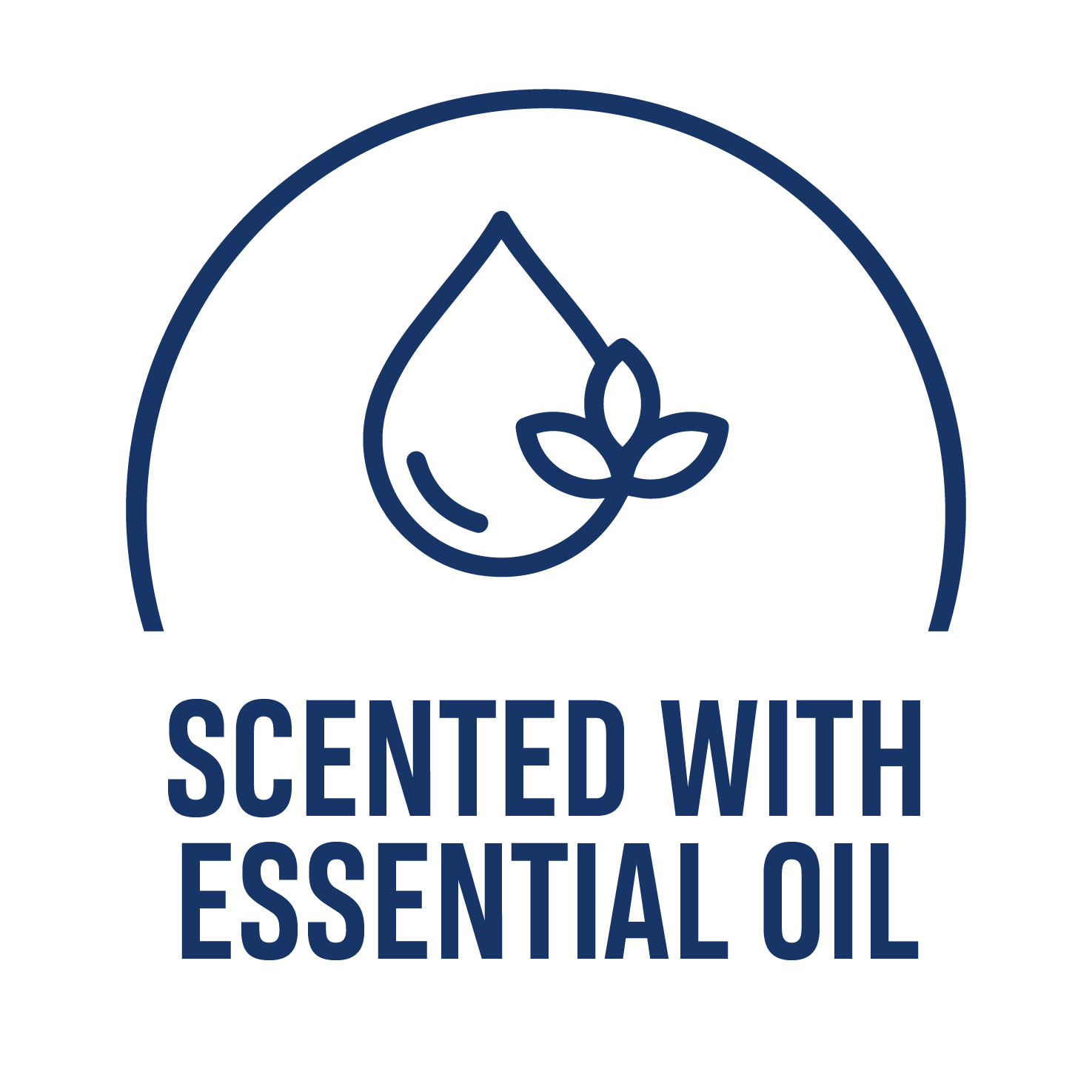 Scented with essential oil