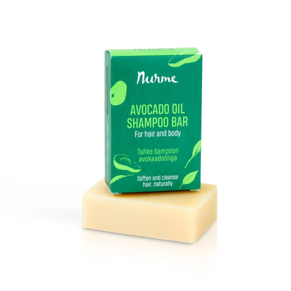Solid shampoo with avocado oil