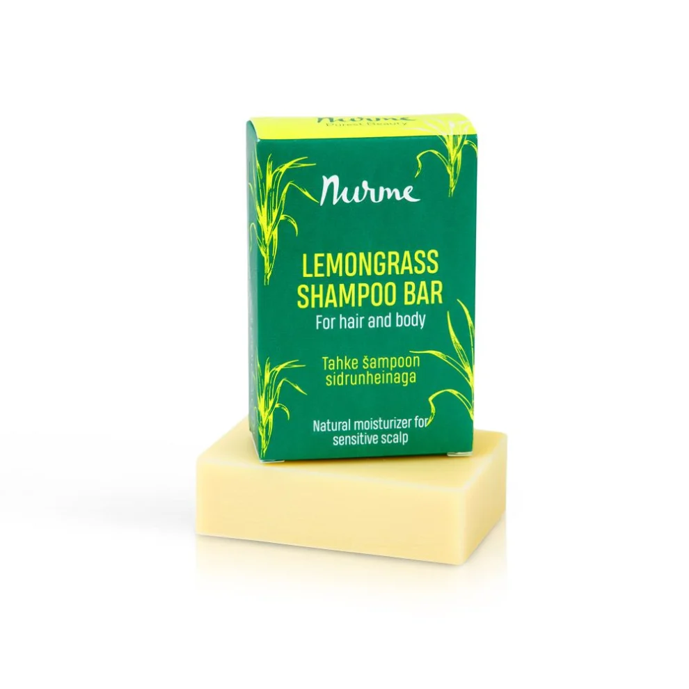 Solid shampoo with lemongrass