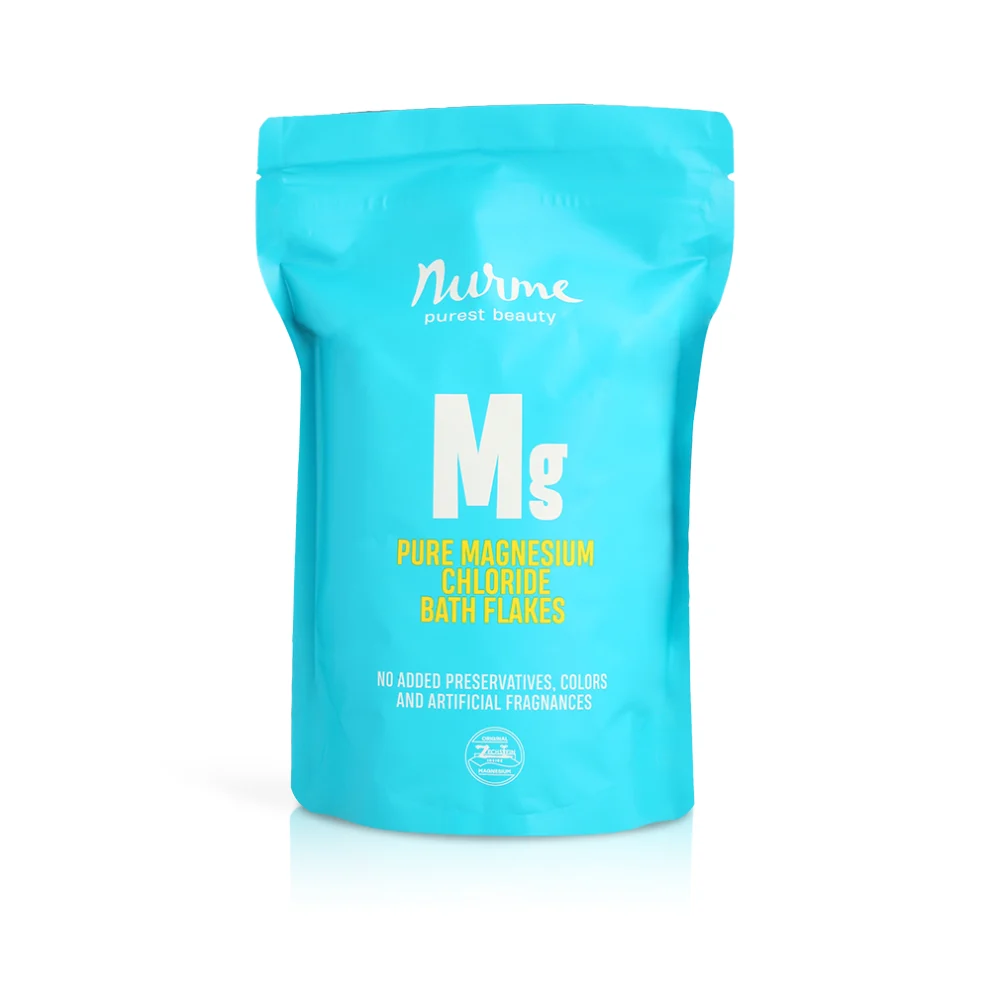 Magnesium flakes for foot baths