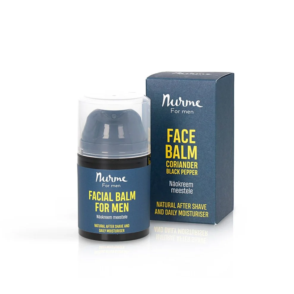 Face cream for men with coriander and black pepper