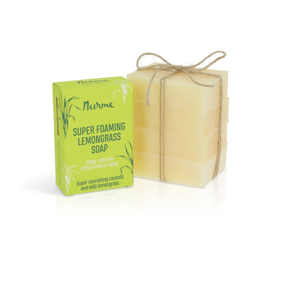 Package-free Extra-foaming lemongrass soap
