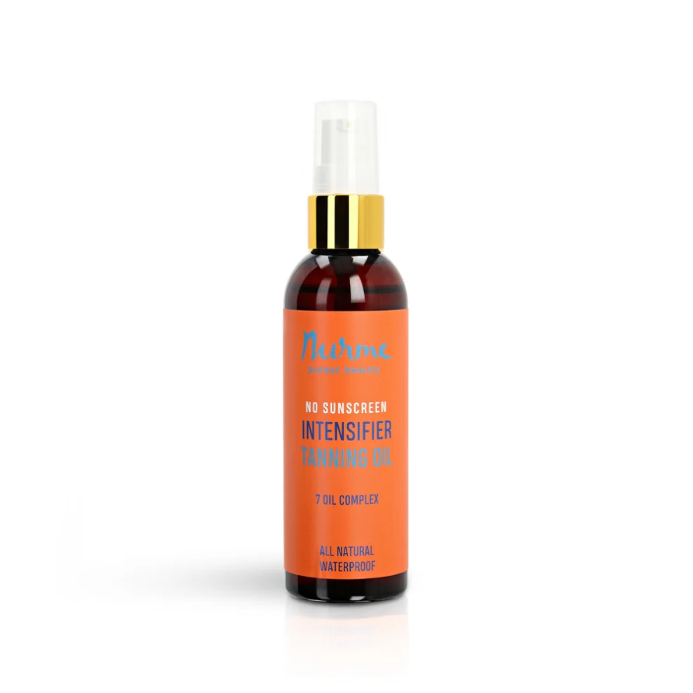 Intensifying tanning oil