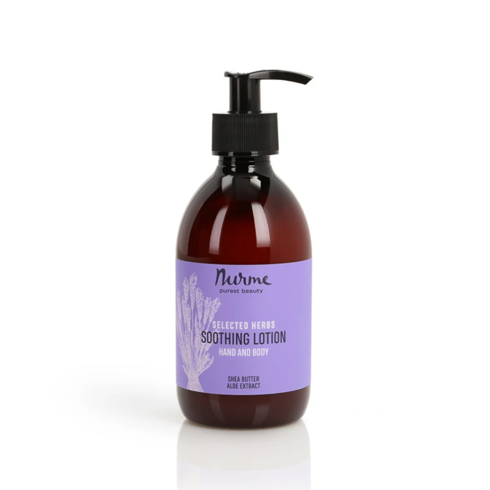 Soothing hand and body lotion with herbs and lavender