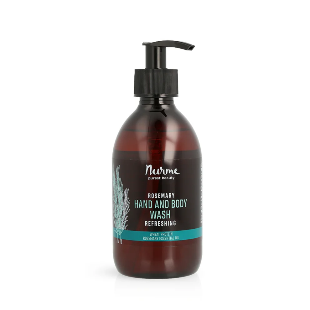 Refreshing rosemary hand and body wash gel
